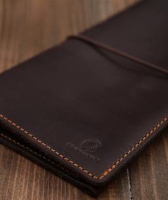 img 1 attached to Genuines Long Leather Travel Wallet: Stylish and Practical Organizer for Your Travel Essentials