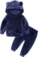 mygbcpjs little outfits hooded pullover boys' clothing : clothing sets logo