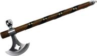 🪝 wuu jau co l-113 native american peace pipe tomahawk axe, 18&#34;, ebony логотип