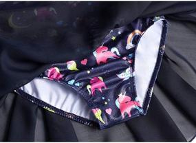 img 1 attached to 🧜 Stylish Sparkly Gymnastics Leotards with Ballet Skirts & Tutu Dance Dress for Toddler Girls - Mermaid and Unicorn Inspired, With Sparkly Ribbon Details