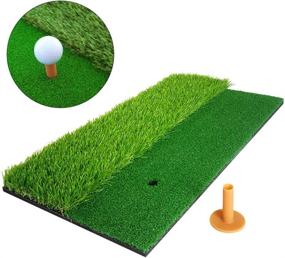 img 4 attached to 🏌️ Upgrade Your Golf Practice with NAIZEA Golf Mats: Tee, Fairway & Rough Hitting Mat for Backyard or Outdoor Use