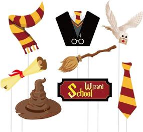 img 2 attached to Fun and Enchanting 27PCS Magical Wizard Party Photo Booth Props for Kids Birthday and School Parties