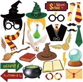 img 4 attached to Fun and Enchanting 27PCS Magical Wizard Party Photo Booth Props for Kids Birthday and School Parties