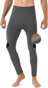 img 4 attached to Stay Warm This Winter with Runhit Men's Thermal Underwear Set - Long Johns, Shirts, and Pants!