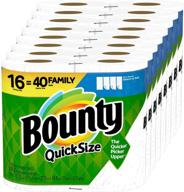 🧻 bounty quick-size paper towels | 16 family rolls for the equivalent of 40 regular rolls logo