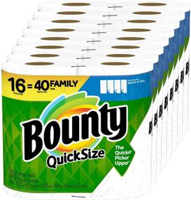 img 4 attached to 🧻 Bounty Quick-Size Paper Towels | 16 Family Rolls for the Equivalent of 40 Regular Rolls