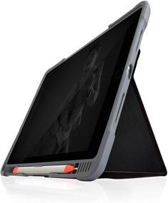 img 3 attached to 💼 STM Dux Plus Duo: Black Ultra-Protective Case for Apple iPad 8th/7th Gen (Model: stm-222-236JU-01)