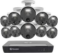 📷 swann security camera system cctv: 10 camera 16 channels poe nvr master with 4k upscale video, wired surveillance, indoor/outdoor, night vision, heat motion detection (swnvk-1676810) logo