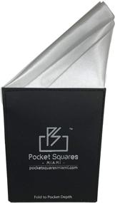 img 4 attached to Pocket Squares Miami: Stylish Prefolded Handkerchiefs for Men's Accessories Collection