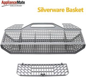 img 1 attached to 🍴 Premium Replacement Dishwasher Silverware Utensil Basket for GE - WD28X10128 (19.7"x3.8"x8.4")