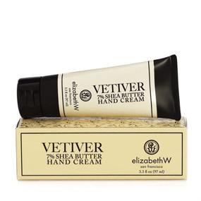 img 1 attached to 🌿 Ultra-Nourishing Elizabeth W Shea Butter Hand Cream (7%) - Vetiver Bliss