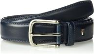 stylish and versatile: tommy hilfiger men's casual brown accessories and belts collection logo