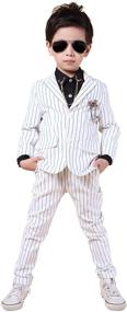 img 4 attached to Pinstripe Separated Blazer Pieces Colors Boys' Clothing