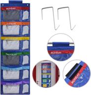 abckey rainbow weekly kids clothes organizer: portable storage for daily activities, featuring two hang methods логотип