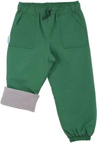 img 4 attached to 🌧️ Stay Dry and Warm with JAN & JUL Kids' Waterproof Cozy-Dry Rain/Snow Pants, Fleece Lined