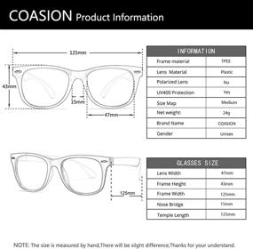 img 1 attached to 👓 COASION Kids Blue Light Blocking Rectangle Eyeglasses Frames for Ages 3-12 - Digital TV Glasses for Boys and Girls