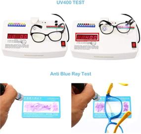 img 3 attached to 👓 COASION Kids Blue Light Blocking Rectangle Eyeglasses Frames for Ages 3-12 - Digital TV Glasses for Boys and Girls