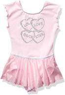 jacques moret classic skirted leotard girls' clothing logo