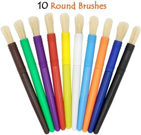 img 3 attached to Glokers 10 Piece Paint Brushes Palette Painting, Drawing & Art Supplies