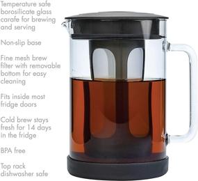 img 3 attached to ☕ Primula Pace Cold Brew Iced Coffee Maker: Durable Glass Pitcher, Airtight Lid, Dishwasher Safe | 6 Cup Size, 1.6 Qt