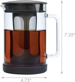 img 2 attached to ☕ Primula Pace Cold Brew Iced Coffee Maker: Durable Glass Pitcher, Airtight Lid, Dishwasher Safe | 6 Cup Size, 1.6 Qt