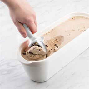 img 1 attached to 🍨 Tovolo Tilt Up Ice Cream Scoop: Ergonomic, Chrome Plated, Dishwasher Safe - Effortlessly Scoop & Serve Ice Cream with Ease