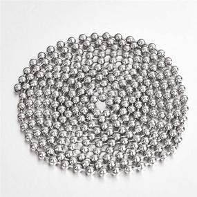 img 3 attached to 32ft Stainless Steel Ball Bead Chain Necklace Making Kit - 20 Matching Connectors Included, 2.4mm Diameter Ball Chain for Jewelry Crafts