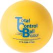 total control sports golf yellow sports & fitness logo