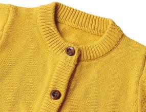 img 3 attached to 👦 Trendy Toddler Cardigan Sweaters for Boys - GLEAMING GRAIN Boys' Clothing