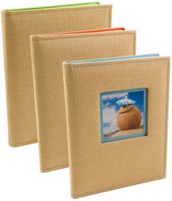 img 4 attached to BorderTrends Beach 80 Pocket Rattan Albums