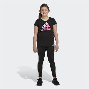 img 2 attached to 👧 Спортивные леггинсы Adidas для девочек среднего размера - Одежда для активных девочек