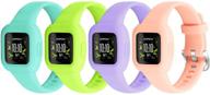 vanet 4 pack compatible with garmin vivofit jr 3 bands for kids wearable technology for clips, arm & wristbands logo