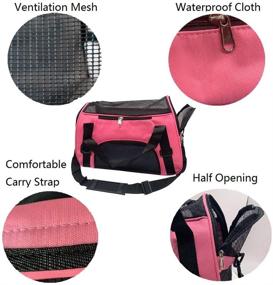 img 2 attached to 🐾 TIYOLAT Airline Approved Pet Carrier Bag - Portable Duffle Bag for Little Dogs, Cats, and Puppies - Ideal Travel Home for Small Animals