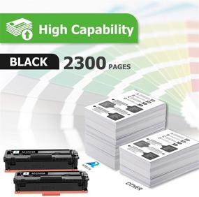 img 3 attached to 🖨️ High-Quality Aztech Compatible Toner Cartridge Replacement for HP 410A CF410A 410X CF410X - Ideal for Color Pro MFP M477fnw M477fdn M477fdw M452dw M452nw M452dn Printers - Black (2-Pack)