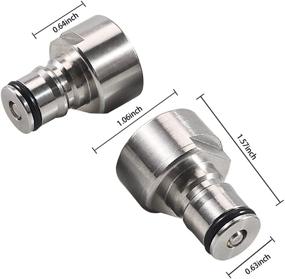 img 4 attached to 🍻 PERA Keg Coupler Adapter: Sankey to Ball Lock Quick Disconnect Conversion Kit for Home Brewing - Enhance Your Brewing Experience!