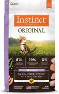 🐱 grain free kitten food: instinct's original recipe for natural dry or wet cat food logo