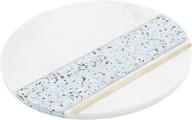 🍽️ thirstystone serving board: elegant brass and white marble with light blue terrazzo design - ideal size for entertaining logo