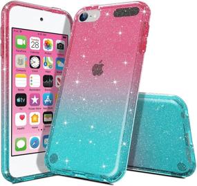 img 4 attached to ULAK Clear Gradient Glitter Case For IPod Touch 7Th/6Th/5Th Generation Portable Audio & Video