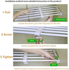 img 2 attached to TabEnter Adjustable Organizer Expandable Drilling Storage & Home Organization