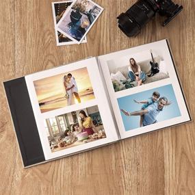img 1 attached to 📷 GYKDRSOIE Self Adhesive Photo Album – 40 Pages Linen Cover Scrapbook with Magnetic Pages – Acid Free, DIY, Various Sizes (3x5, 4x6, 5x7, 6x8, 8x10) – Includes Metallic Pen