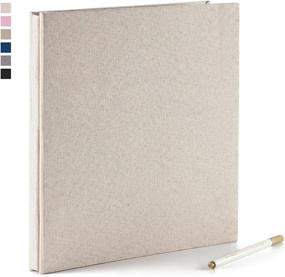 img 4 attached to 📷 GYKDRSOIE Self Adhesive Photo Album – 40 Pages Linen Cover Scrapbook with Magnetic Pages – Acid Free, DIY, Various Sizes (3x5, 4x6, 5x7, 6x8, 8x10) – Includes Metallic Pen