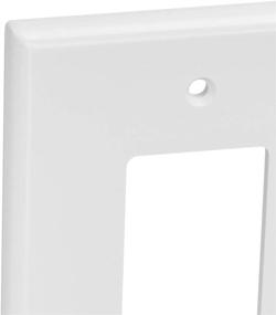 img 1 attached to 🔳 Leviton 88605 2-Gang 1-Toggle 1-Decora/GFCI Combination Wallplate, Oversized, Thermoset, Device Mount, White