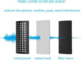 img 1 attached to 🎙️ Enhance Audio Quality with HyperX QuadCast Microphone Pop Filter - Top-Quality Metal Mesh Foam Windscreen for HyperX QuadCast S Mic by YOUSHARES