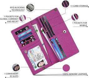 img 3 attached to High Capacity Women's Wallet with Cardholders - Handbags and Wallets for Women