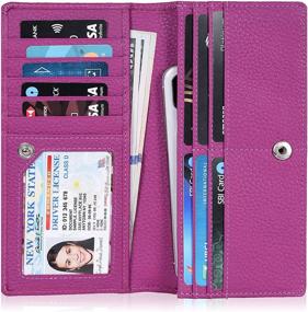 img 4 attached to High Capacity Women's Wallet with Cardholders - Handbags and Wallets for Women