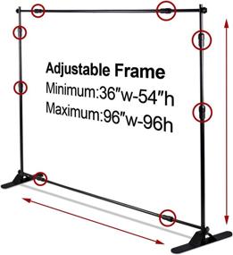 img 3 attached to AkTop Backdrop Adjustable Photography Background Camera & Photo