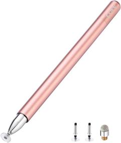 img 4 attached to 🖊️ Розовые стилусы для iPad и iPhone - CCIVV Капаситивная ручка с высокой чувствительностью и тонкой кончиком, магнитной крышкой, совместимая с iPad Pro, Mini, Air, Surface, планшетами на Android.