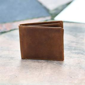 img 2 attached to Customized Engraved Leather Men Wallet: Personalized and Stylish