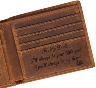 customized engraved leather men wallet: personalized and stylish logo