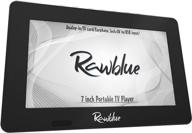 rawblue 7 inch portable digital tv atsc tft screen freeview led tv with built-in battery, multimedia player support usb card. ideal for car, caravan, camping, outdoor, kitchen logo